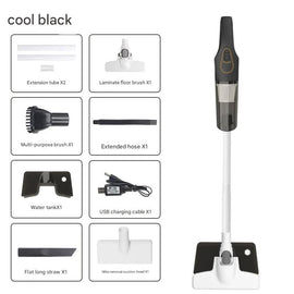 Cordless 2 - in - 1 Handheld & Stick Vacuum Cleaner with Detachable Water Tank & Dust Mite Remover(black) - RnR Galore