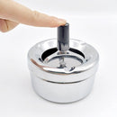 Creative Ashtray, Large Circular Metal Ashtray with Rotating Tray, Press - Type Design - RnR Galore