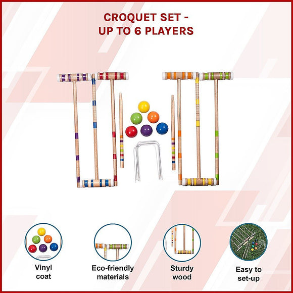 Croquet Set - Up to 6 Players - RnR Galore
