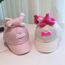 Cute Plush - Decorated Baseball Cap(khaki) - RnR Galore