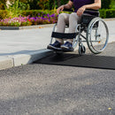 Cuttable Threshold Ramp Rubber Wheelchair Ramp Solid 4 cm Rise 90 cm Wide - RnR Galore