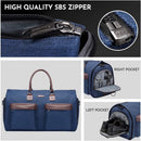 Dark Blue 45L Garment Duffel Bag - Men's Travel Suit Bag - Carry On Weekender - RnR Galore