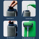 Dark Blue and Grey Pro Refillable Paint Roller Set with Extension Pole - No - Drip Easy Fill Wall Painting Tool Kit - RnR Galore
