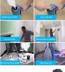Dark Blue and Grey Pro Refillable Paint Roller Set with Extension Pole - No - Drip Easy Fill Wall Painting Tool Kit - RnR Galore