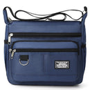 Dark Blue Men's Waterproof Oxford Cloth Crossbody Bag - Durable Anti - Theft Shoulder Backpack for Business, Travel & 10 - inch Tablet - RnR Galore