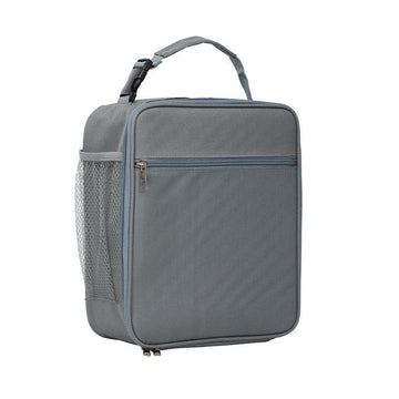 Dark grey Insulated Lunch Bag with Shoulder Strap - Portable & Large Capacity Thermal Bento Tote - RnR Galore