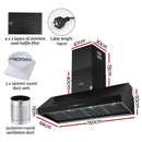 Devanti 1500mm Commercial BBQ Range Hood Dual Motor W/ Remote Control Black - RnR Galore