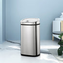 Devanti 50L Motion Sensor Bin Rubbish Automatic Silver - RnR Galore