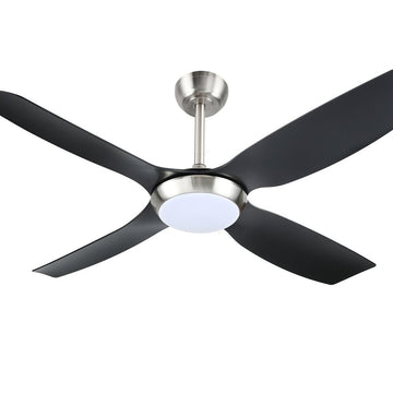 Devanti 52'' Ceiling Fan DC Motor w/Light w/Remote Black - RnR Galore