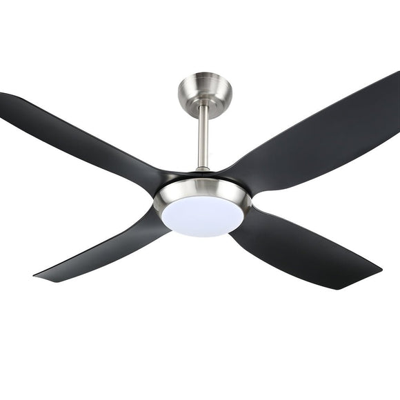 Devanti 52'' Ceiling Fan DC Motor w/Light w/Remote Black - RnR Galore