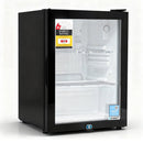 Devanti 56L Bar Fridge Glass Door Mini Fridge Countertop Cooler Black - RnR Galore