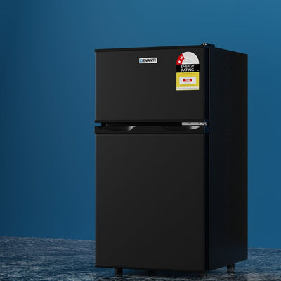 Devanti 80L Bar Fridge Mini Freezer Refrigerator Black - RnR Galore