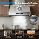 Devanti 900mm Range Hood 3 - Speed Fan LED Display Remote Control - RnR Galore