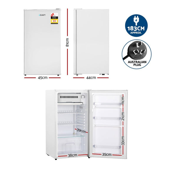 Devanti 95L Bar Fridge White - RnR Galore