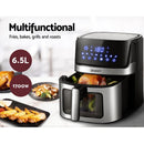 Devanti Air Fryer 6.5L LCD Fryers Clear Window - RnR Galore