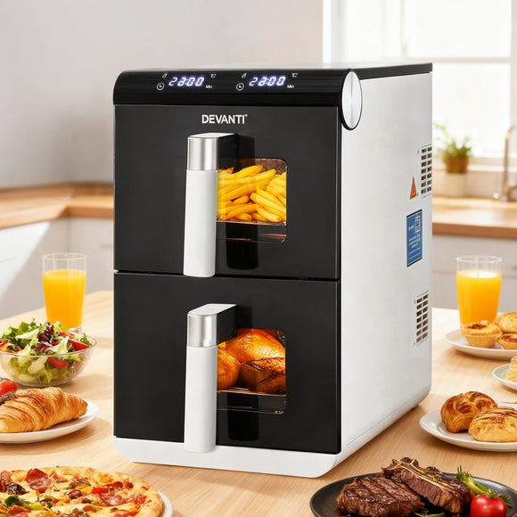 Devanti Air Fryer Oven 11L Dual Zone Fryers - RnR Galore