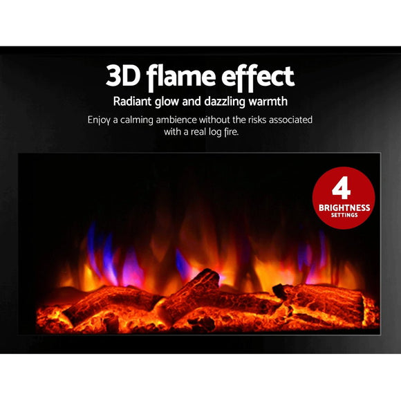 Devanti Electric Fireplace Fire Heater 2000W - RnR Galore