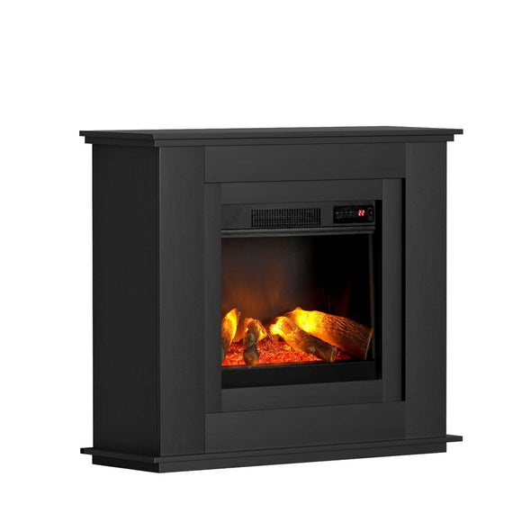 Devanti Electric Fireplace Fire Heater 2000W Black - RnR Galore