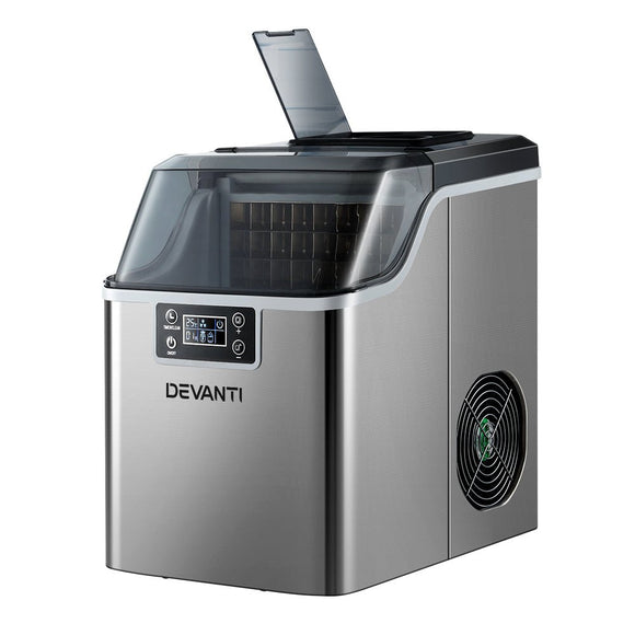 Devanti Ice Maker Machine Commercial Portable Ice Cube Tray Countertop 3.2L - RnR Galore