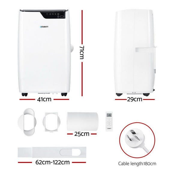 Devanti Portable Air Conditioner Dehumidifier Fan 12000BTU - RnR Galore