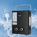 Devanti Portable Gas Water Heater LPG - powered System Black - RnR Galore