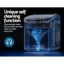 Devanti Portable Ice Maker Machine Ice Cube Tray 12kg Bar Countertop Black - RnR Galore