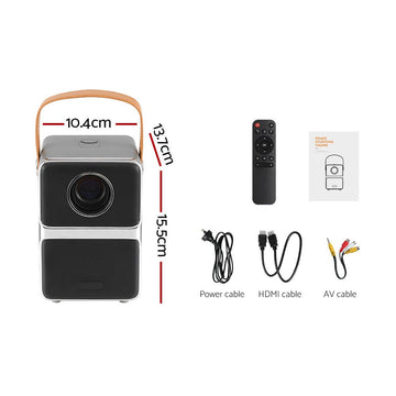 Devanti Portable Mini Video Projector 4K Wifi Home Theater HDMI Support 1080P - RnR Galore