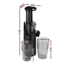 Devanti Slow Juicer Cold Press Fruit Juice Extractor 130W Black - RnR Galore