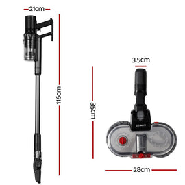 Devanti Stick Vacuum Cleaner Mop Head 350W Grey - RnR Galore