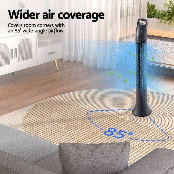 Devanti Tower Fan Oscillating 3 Speeds with Remote 91cm - RnR Galore