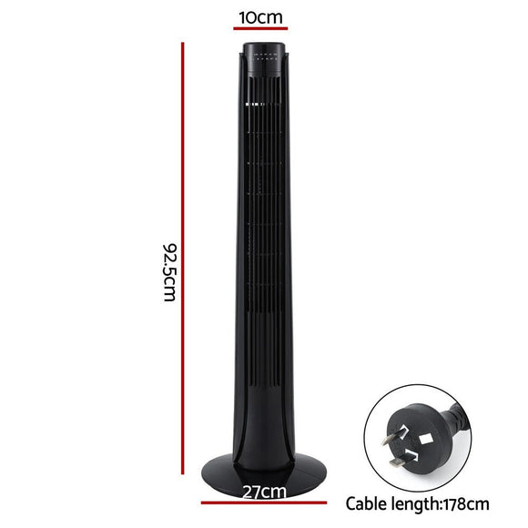 Devanti Tower Fan Oscillating 3 Speeds with Remote 93cm - RnR Galore
