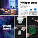 Devanti Ultrasonic Aroma Aromatherapy Diffuser 3D Light Oil Firework Humidifier - RnR Galore