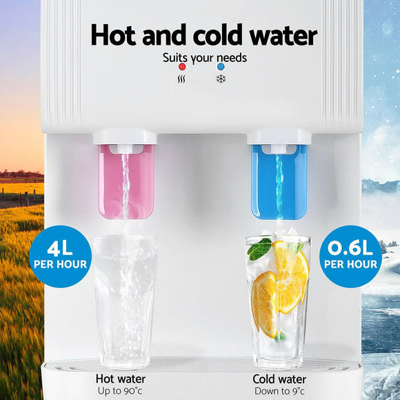 Devanti Water Cooler Dispenser Bench Top White - RnR Galore