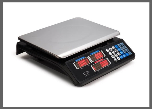 Digital Kitchen Scale 40kg 1g Increment Electronic Black - RnR Galore