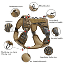 Dog Harness Tactical No Pull Adjustable Pet Military Working Training Vest S - RnR Galore