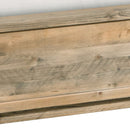 Double Size Wooden Bed Frame in Solid Wood Antique Design Light Brown - RnR Galore