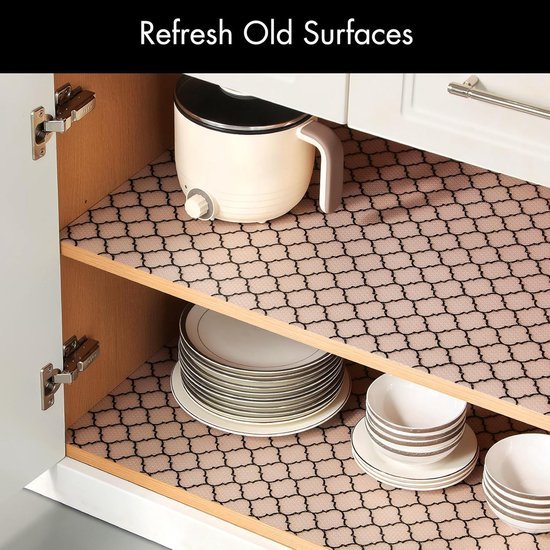 Drawer Mat - Kitchen Drawer Mat - Kitchen Cabinet Shelf Protector - Non - Adhesive, Waterproof EVA Drawer Mat, Easy to Cut to Size for Refrigerator, Cabinet or Chest of Drawers (Black, 11.8"W x 78.7"L) - RnR Galore