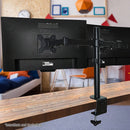 Dual LCD Monitor Desk Mount Stand Adjustable Fits 2 Screens Up To 27" - RnR Galore