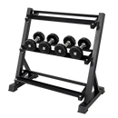 Dumbbell Rack Storage Stand Hex Weight Heavy Duty 3 Tier Wide Home Gym Fitness - RnR Galore