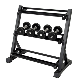 Dumbbell Rack Storage Stand Hex Weight Heavy Duty 3 Tier Wide Home Gym Fitness - RnR Galore