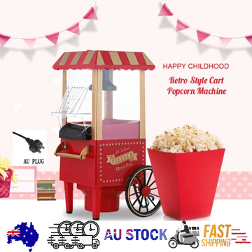 Electric Home Popcorn Machine Classic Car Corn Popper Maker For Kid Gift - RnR Galore
