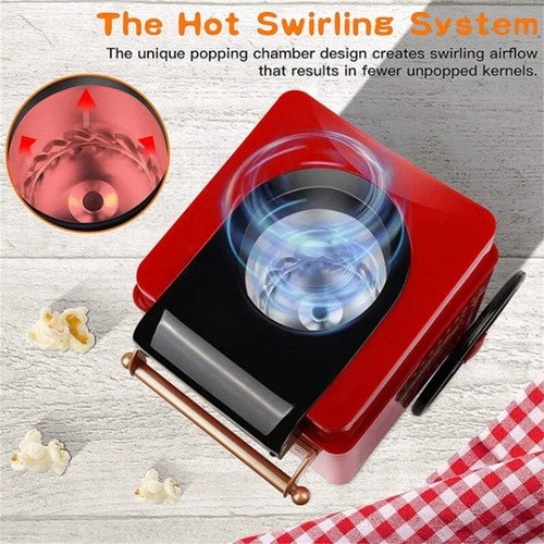 Electric Home Popcorn Machine Classic Car Corn Popper Maker For Kid Gift - RnR Galore