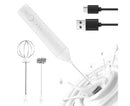 Electric Milk Frother, Rechargeable Handheld Foam Maker, 3 Adjustable Speed Levels, Standable Whisk for Coffee & Cream - RnR Galore