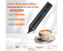 Electric Milk Frother, Rechargeable Handheld Foam Maker, 3 Adjustable Speed Levels, Standable Whisk for Coffee & Cream - RnR Galore