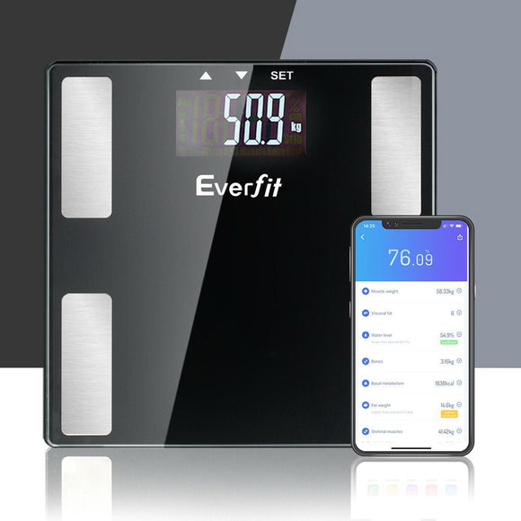 Electronic Digital Bathroom Scales Body Fat Scale Bluetooth Weight 180KG - RnR Galore