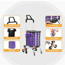 Emajin Shopping Cart Trolley 35L Foldable Climbing Wheels - RnR Galore