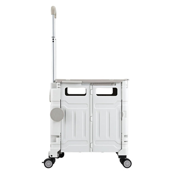 Emajin Shopping Trolley Cart 75L Foldable White - RnR Galore