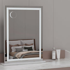 Embellir Bluetooth Makeup Mirror 58x80cm Hollywood Vanity with LED Light Crystal - RnR Galore