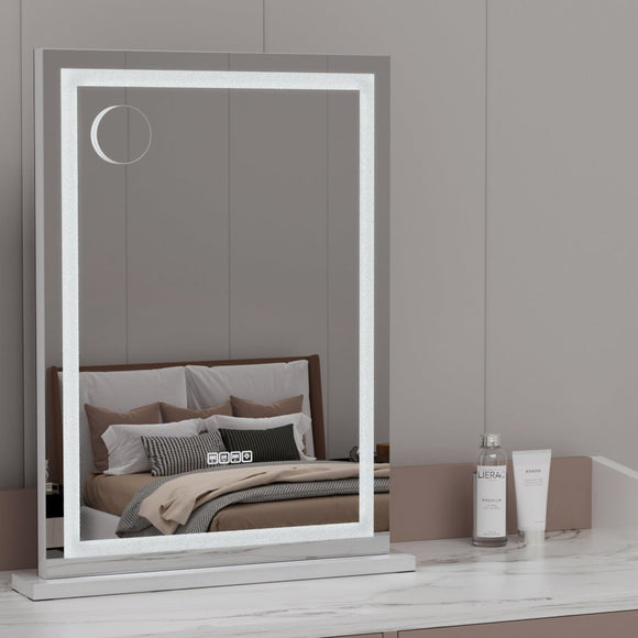 Embellir Bluetooth Makeup Mirror 58x80cm Hollywood Vanity with LED Light Crystal - RnR Galore