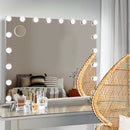 Embellir Bluetooth Makeup Mirror 80x65cm Hollywood Vanity with LED Light Wall - RnR Galore